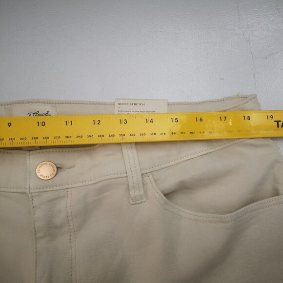 NWT Universal Thread Ladies Size 17R Cream High Rise Skinny Super Stretch Pants - Picture 13 of 15